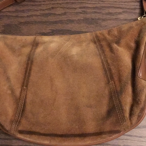 Vintage tan suede bag - Picture 3 of 5